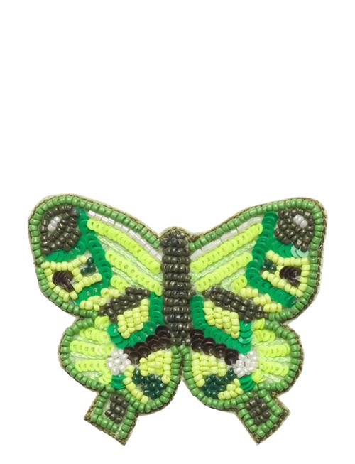 Becksöndergaard Butterfly Beaded Clip Becksöndergaard Green