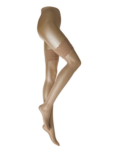 Se Wolford Satin Touch 20 Stay Up Wolford Beige ved Booztlet