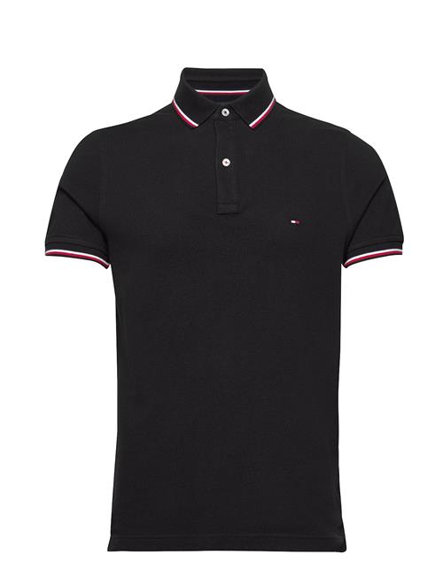 Tommy Hilfiger Core Tommy Tipped Slim Polo Tommy Hilfiger Black