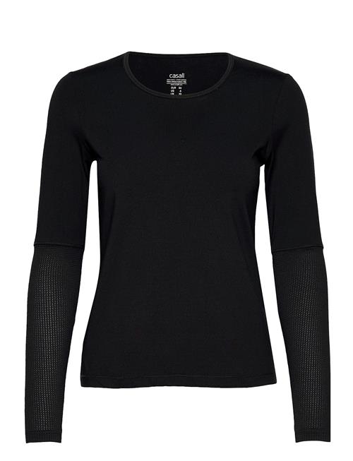 Se Casall Essential Mesh Detail Long Sleeve Casall Black ved Booztlet