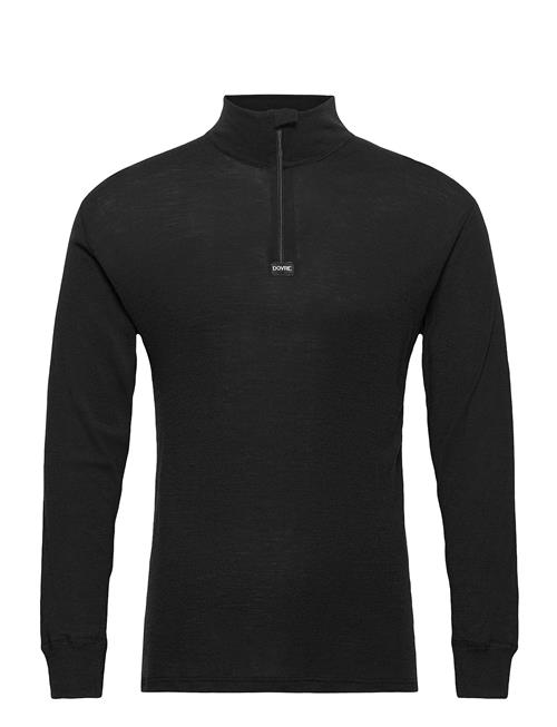 Se Dovre Wool 1/1 Ærme & Zipper Dovre Black ved Booztlet