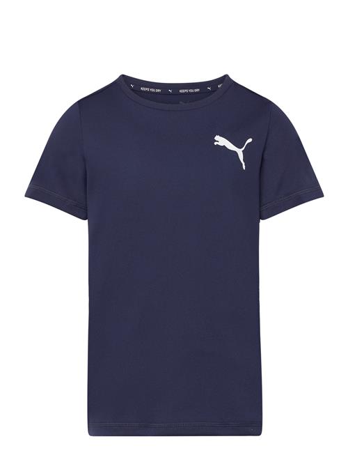 Se PUMA Active Small Logo Tee B PUMA Navy ved Booztlet