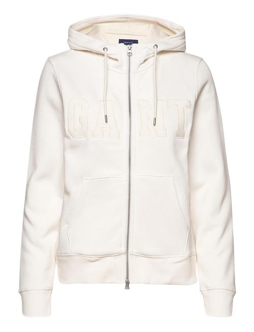 GANT D2. Gant Logo Zip Hoodie GANT Cream