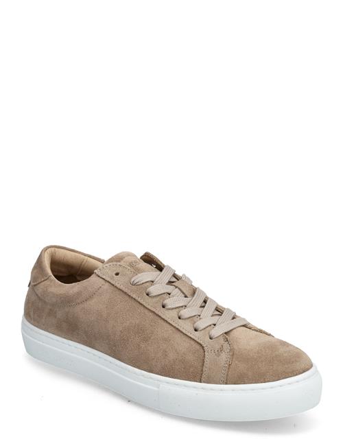 Se Les Deux Theodor Suede Sneaker Les Deux Beige ved Booztlet