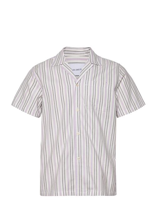 Les Deux Lawson Stripe Ss Shirt Les Deux Purple