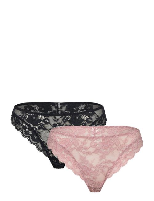 Lindex Brief Thong Reg Iris 2 Pack Lindex Pink