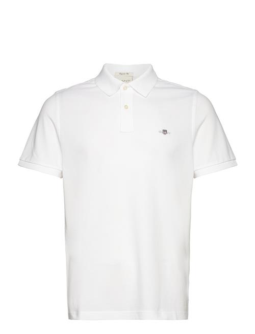 GANT Reg Shield Ss Pique Polo GANT White