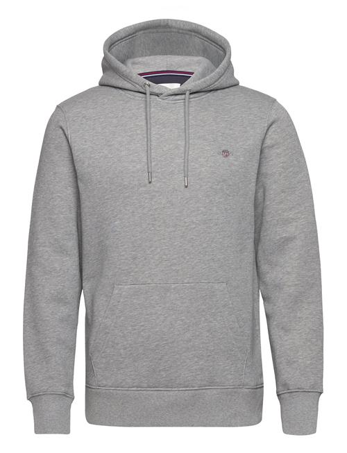 Se GANT Reg Shield Hoodie GANT Grey ved Booztlet