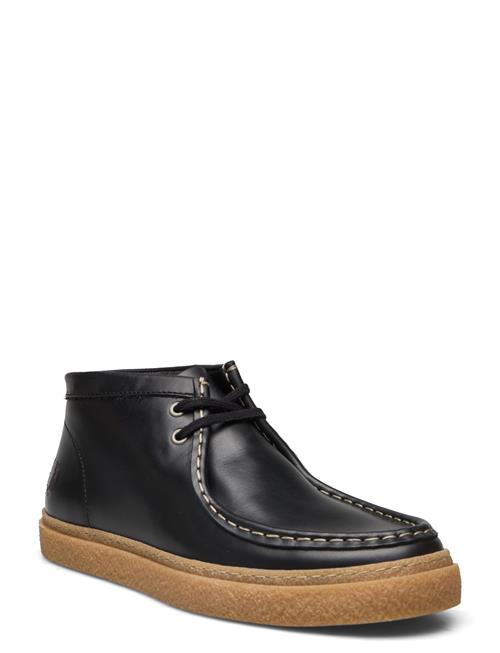 Fred Perry Dawson Mid Oil Pull Up Lthr Fred Perry Black