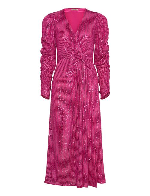 Se Stella Nova Midi Sequins Dress Stella Nova Pink ved Booztlet