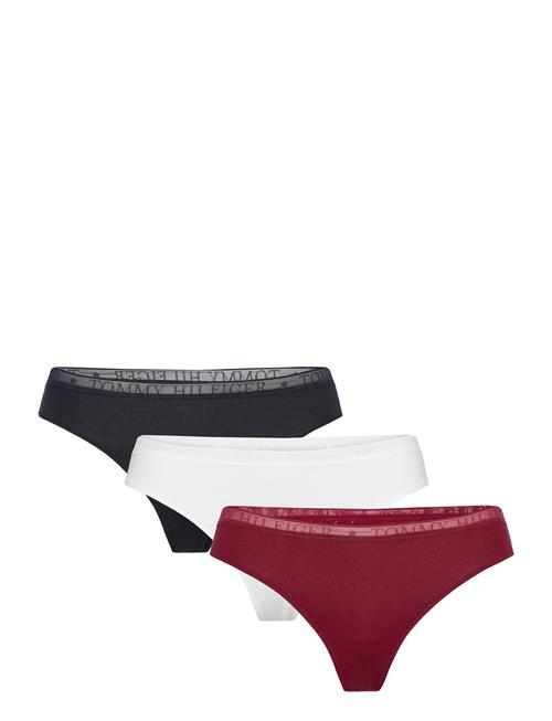 Tommy Hilfiger 3P Thong Tommy Hilfiger Burgundy