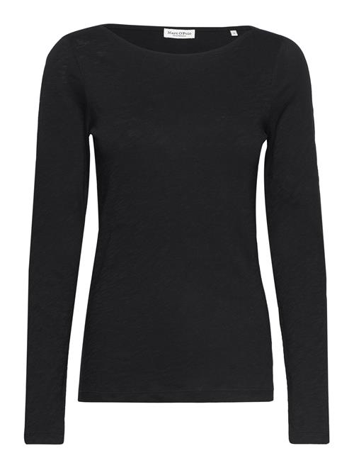 Se Marc O'Polo T-Shirts Long Sleeve Marc O'Polo Black ved Booztlet