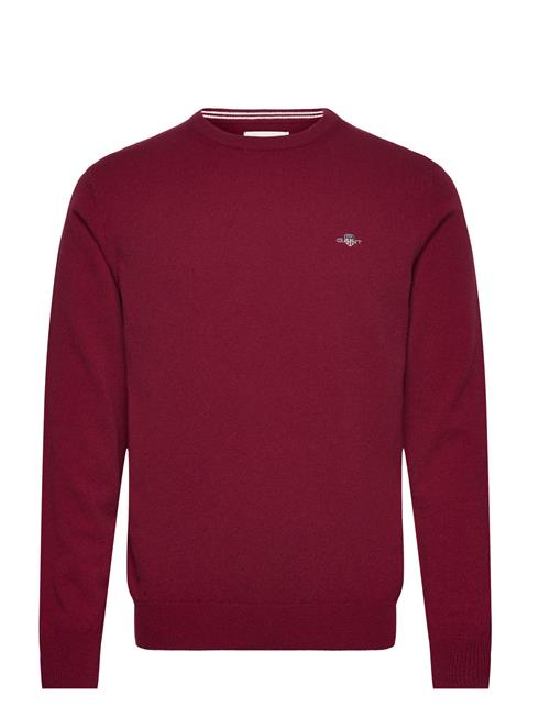 Superfine Lambswool C-Neck GANT Burgundy