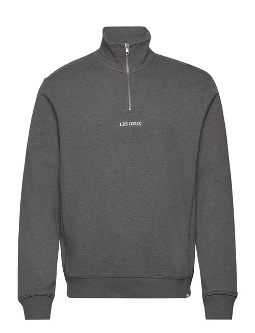 Se Les Deux Lens Half-Zip Sweatshirt - Seasonal Les Deux Grey ved Booztlet