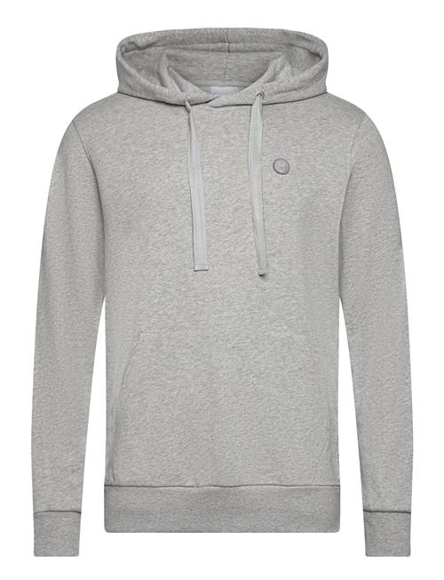 Knowledge Cotton Apparel Arvid Basic Hood Badge Sweat - Gots Knowledge Cotton Apparel Grey