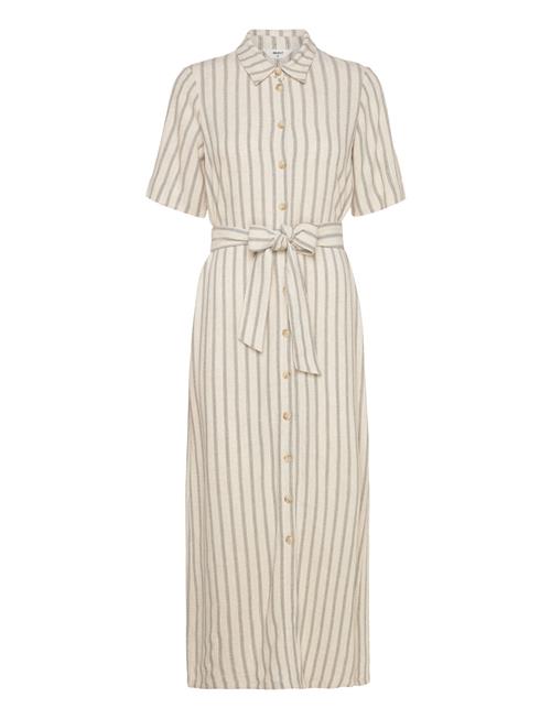 Object Objsanne Re Ancle Shirt Dress Aop Div Object Cream