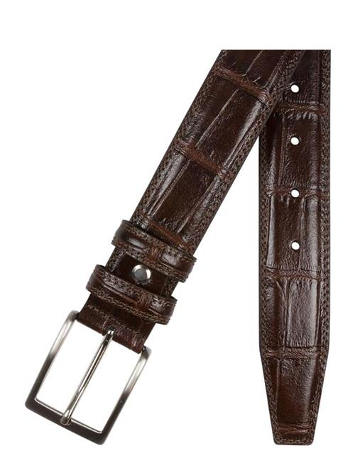 Se Portia 1924 Croco Leather Belt Portia 1924 Brown ved Booztlet