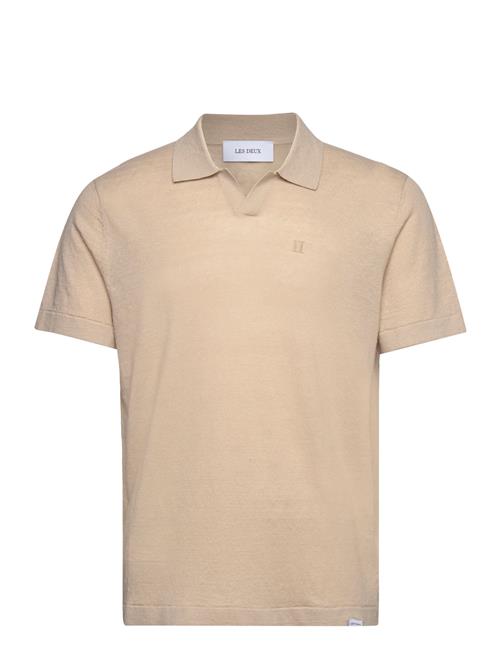 Se Les Deux Emmanuel Polo Knit Les Deux Beige ved Booztlet