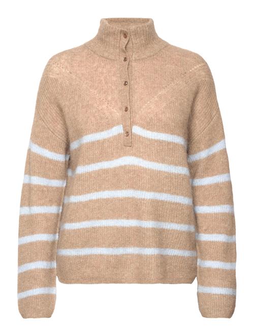 Se MOS MOSH Mmbryna Thora Stripe Knit MOS MOSH Beige ved Booztlet