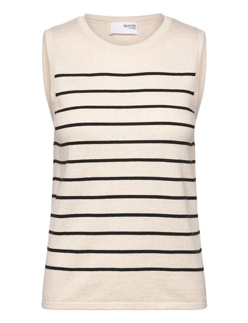 Slfberga Sl Knit O-Neck Selected Cream