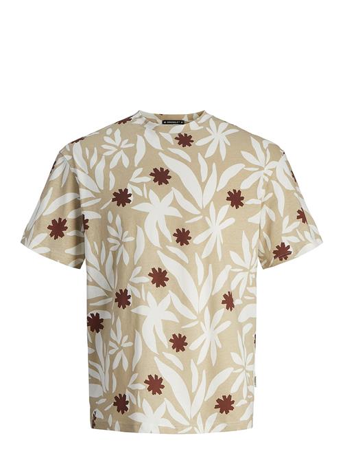 Jack & Jones Jormarbella Aop Tee Ss Crew Neck Jack & J S Beige