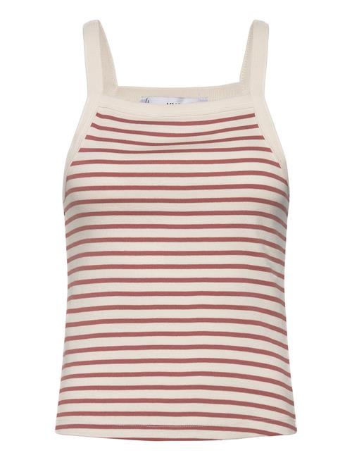 Mango Striped Knit Top Mango Red