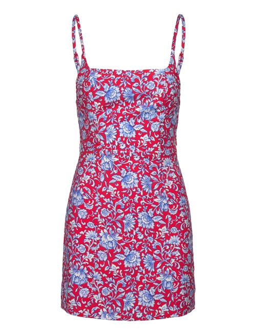 Mango Floral Print Dress Mango Red