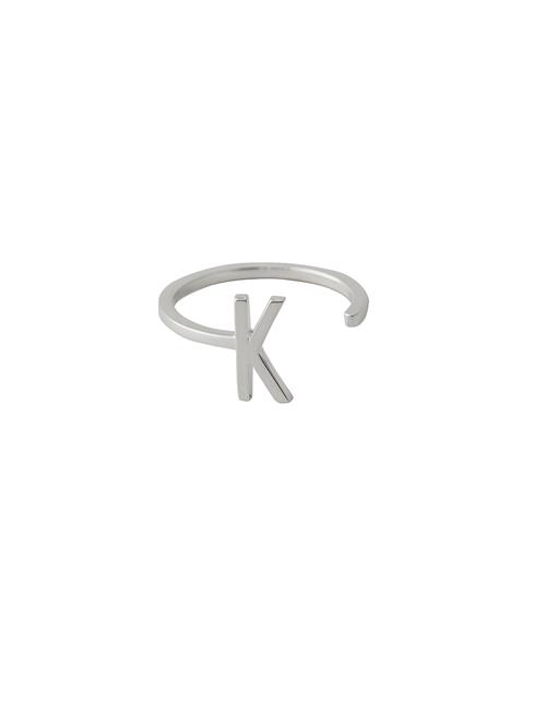 Ring A-Z Silver Design Letters Silver