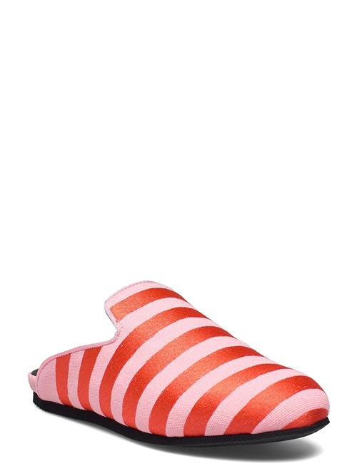 Hums Hums Striped Canvas Slipper Hums Red