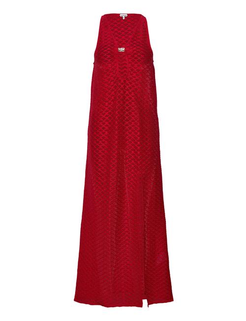 Ganni Mesh Lace Cover Up Ganni Red