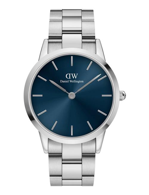 Se Daniel Wellington Iconic Link Arctic 40 S Blue Daniel Wellington Silver ved Booztlet