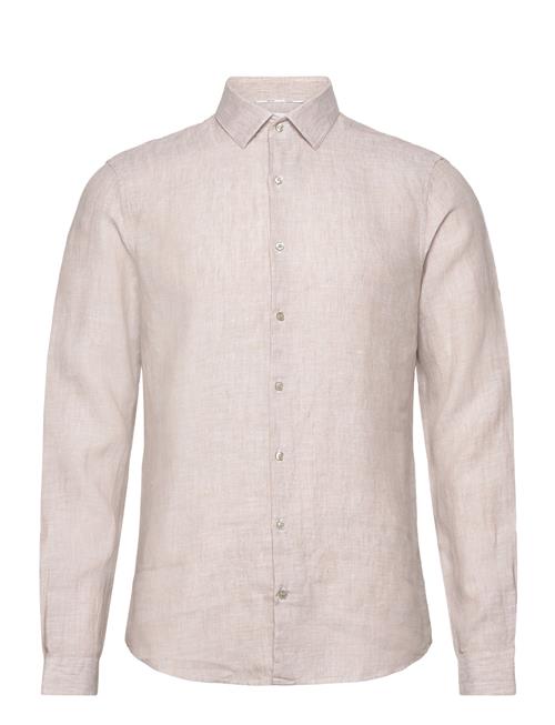 Calvin Klein Linen Solid Slim Shirt Calvin Klein Cream