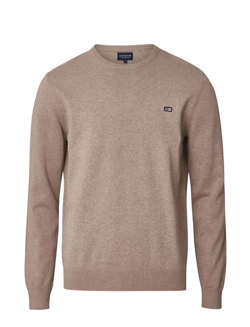 Se Lexington Clothing Bradley Cotton Crew Sweater Lexington Clothing Beige ved Booztlet