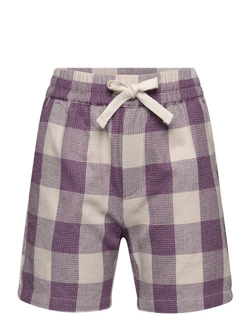 Les Deux Hank Buffalo Shorts Kids Les Deux Purple