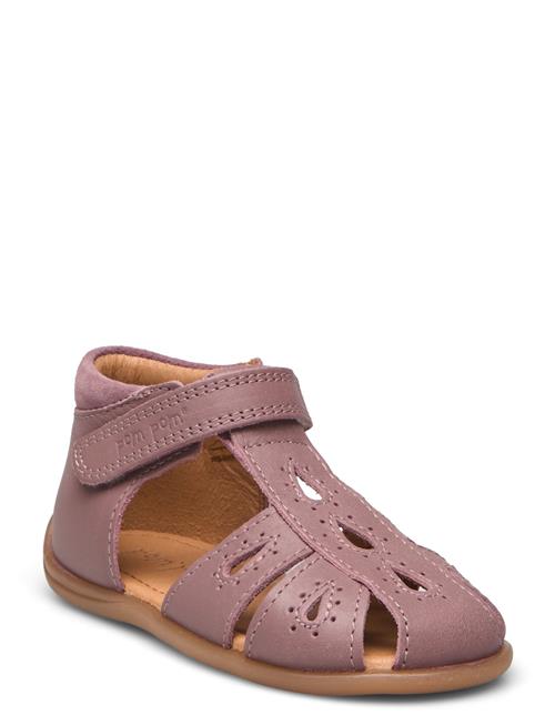 Se Pom Pom Starters™ Drops Velcro Sandal Pom Pom Purple ved Booztlet