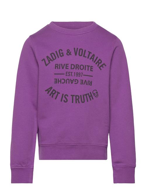 Se Zadig & Voltaire Kids Sweatshirt Zadig & Voltaire Kids Purple ved Booztlet