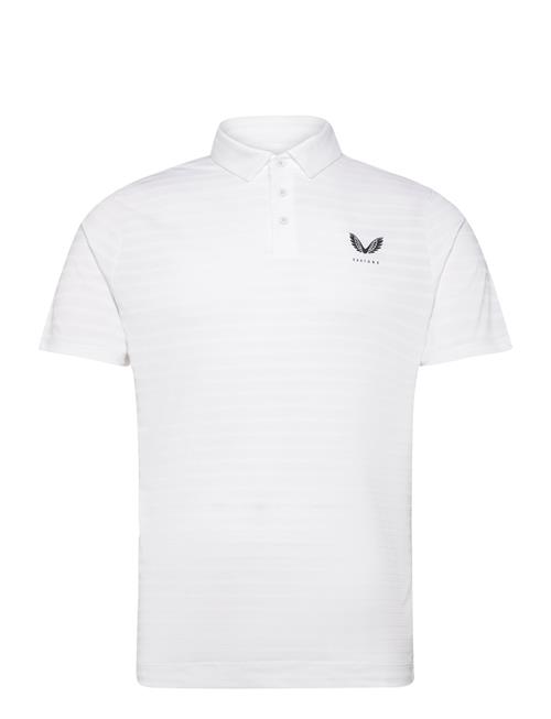 Castore Pinnacle Pique Stripe Polo Castore White