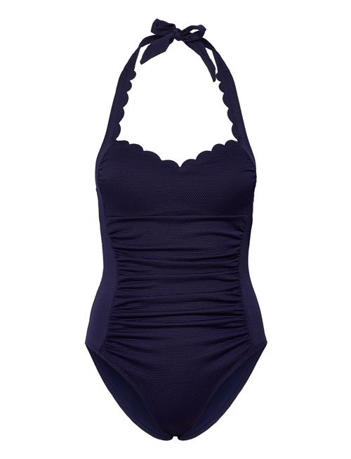 Hunkemöller Scallop Halter Bs O Hunkemöller Navy