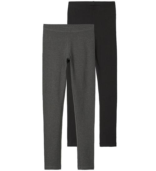 Name It Name It Leggings - Noos - 2-pak - NkfVivian - Dark Grey Melange