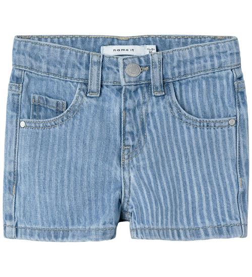 Name It Name It Shorts - NmfRose - Light Blue Denim m. Striber