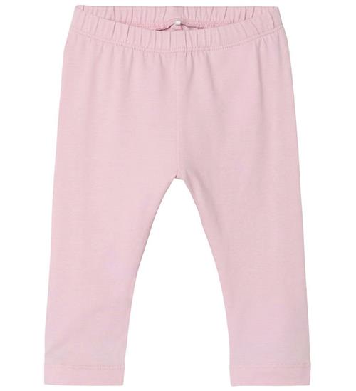 Se Name It Leggings - NbfJennas - Parfait Pink m. FlÃ¦se ved KidsWorld