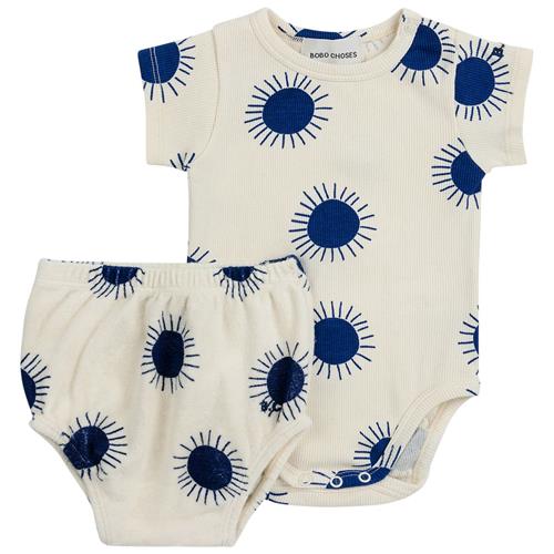 Bobo Choses Sun Mønstret Baby-sæt Naturhvid |  | 9 months