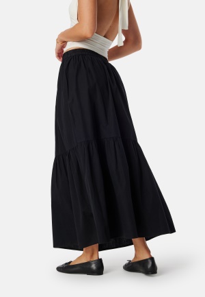 BUBBLEROOM Maxi Cotton Skirt Black XS