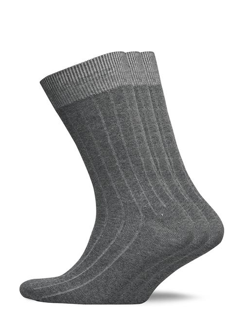 Selected Homme Slhpete 3-Pack Cotton Rib Sock Noos Selected Homme Grey