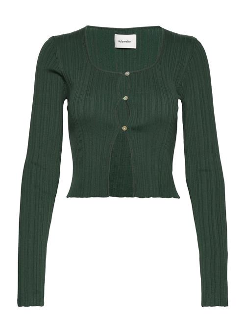 Se HOLZWEILER Ana Knit Cardigan HOLZWEILER Green ved Booztlet