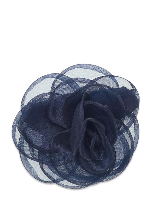 Se Becksöndergaard Orchia Flower Hair Tie Becksöndergaard Navy ved Booztlet