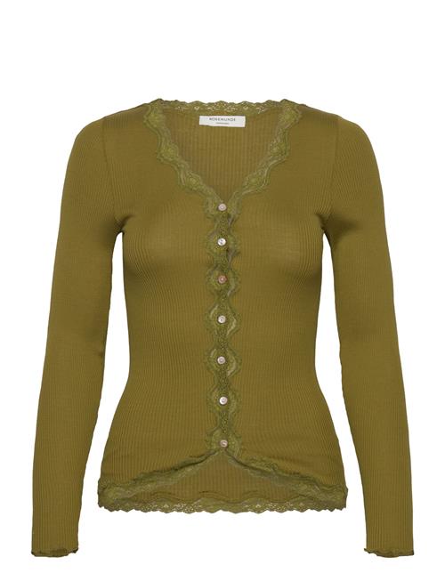 Rosemunde Silk Cardigan W/ Lace Rosemunde Green