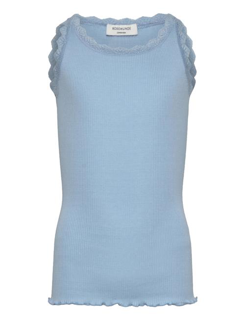 Beatha Silk Top W/ Lace Rosemunde Kids Blue