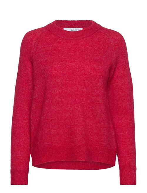 Selected Femme Slflulu Ls Knit O-Neck B Noos Selected Femme Red