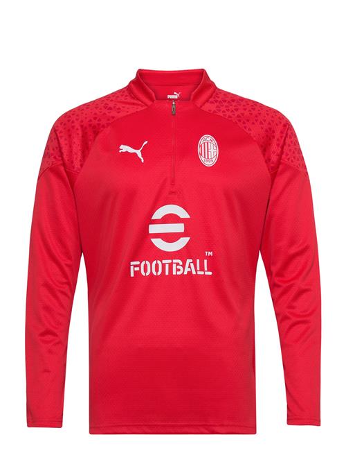 Se PUMA Ac Milan Training 1/4 Zip Top PUMA Red ved Booztlet